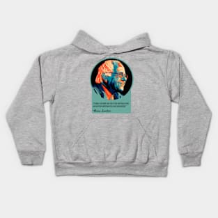 Bernie Sanders Portrait and Quote Kids Hoodie